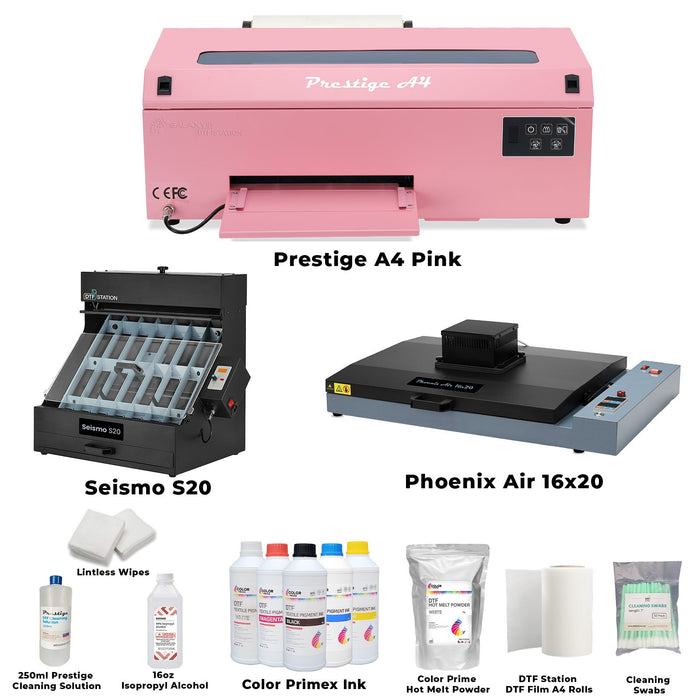 Prestige A4 Shaker and Oven Bundle - Startup direct to film pink