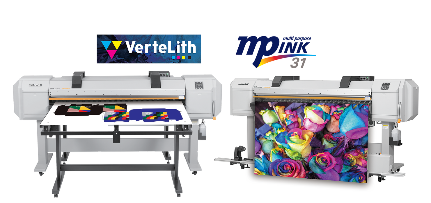 Temporarily Unavailable - Mutoh ValueJet 1628MH 64" Multi Purpose Hybrid Bundle with Ink Starter Kit