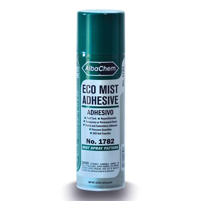 AlbaChem 1782 Eco-Mist Adhesive 12oz Aerosol Can front view