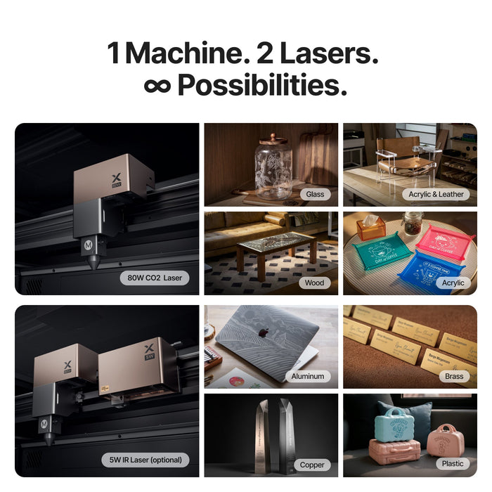 1 Machine. 2 Lasers. Infinite Possibilities.