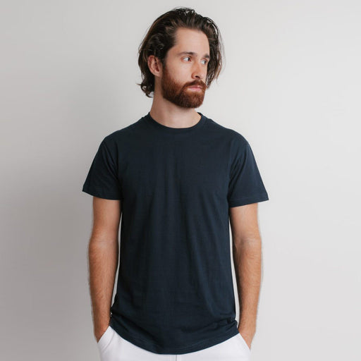 402 Premium T Shirt Navy Front View