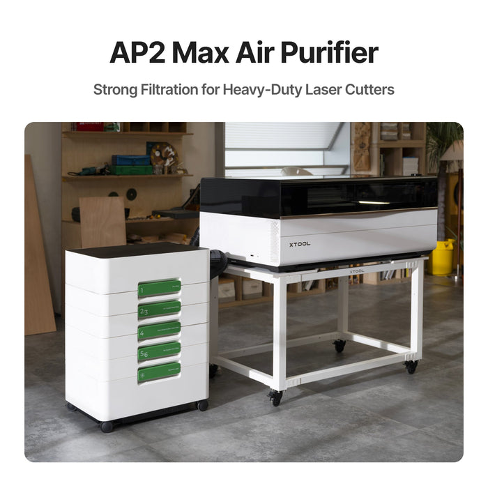 AP2 Max Air Purifier. Strong Filtration for Heavy-Duty Laser Cutters