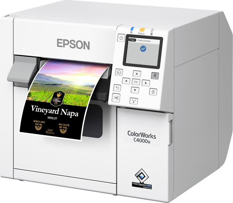 Epson ColorWorks CW-C4000 Color Inkjet Label Printer