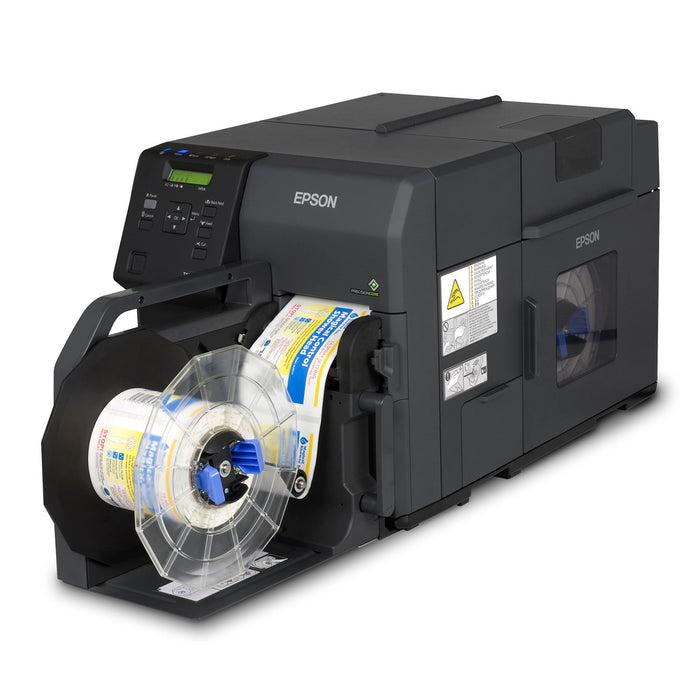 Epson ColorWorks TM-C7500 4 Inch Color Label Printer and Rewinder Right Angle