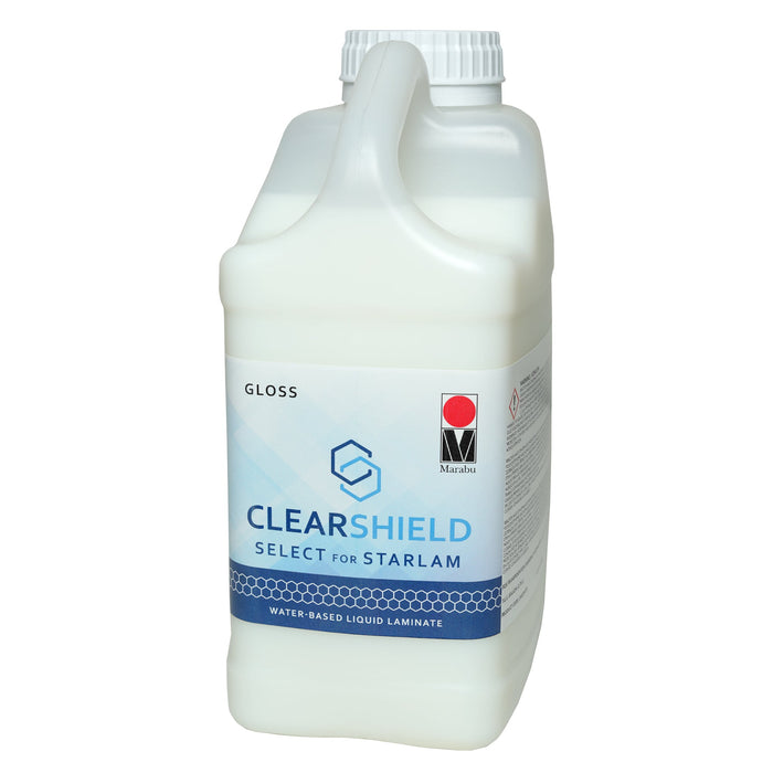 Marabu ClearShield for The StarLam Clear Coating and Liquid Laminates-Gloss 1Gal