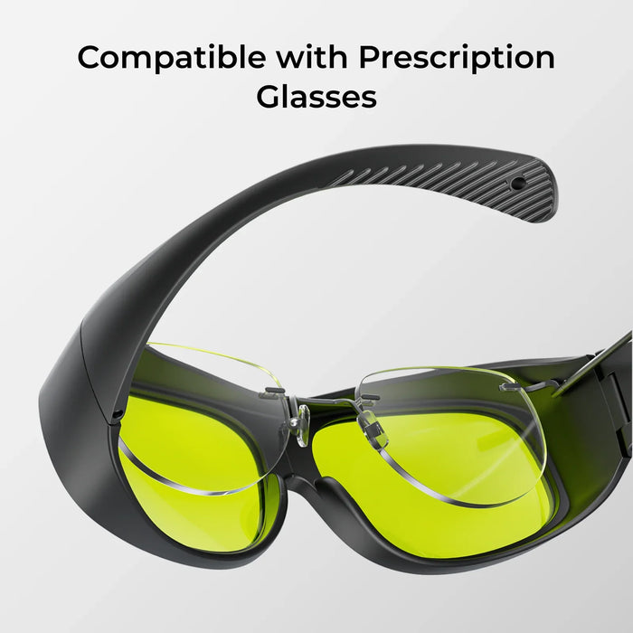 xTool Laser Safety Goggles are compatible with prescription glasses