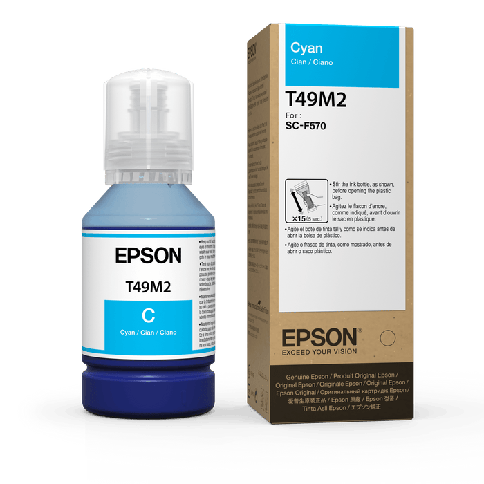 Epson Dye Sublimation Ink 140ML for Epson F570 and Epson F170 Cyan