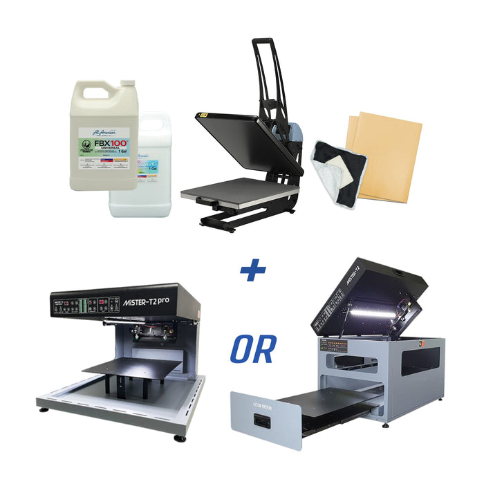 DTG Starter Kit With Prisma Auto Heat Press