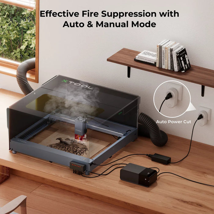 The xTool Fire Safety Set is effective in fire supression with automatic and manual features