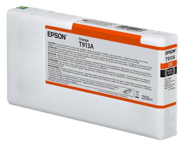 Orange Epson T913 UltraChrome HD Ink Cartridge