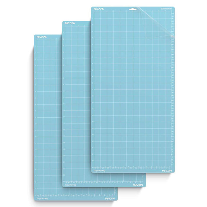 Nicapa Light Grip Cutting Mat 12" x 24" 3EA for Cricut