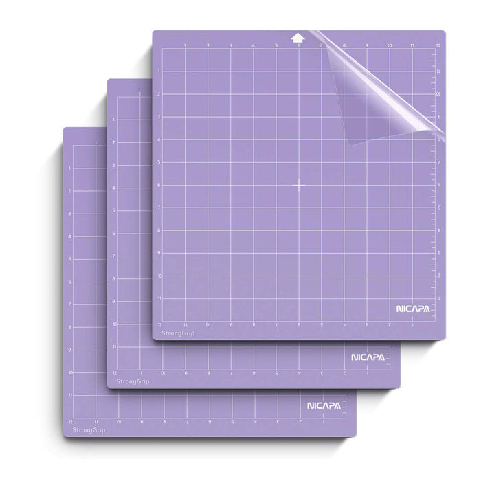 Nicapa Strong Grip Cutting Mat 3 Pack 12" x 12"  for Cricut Cutting Machine