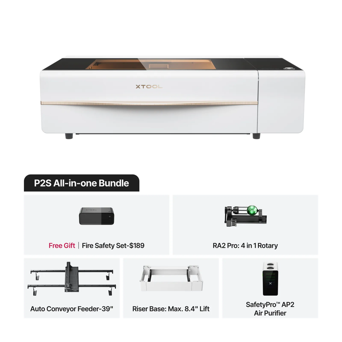 xTool P2S Laser Cutter Bundles