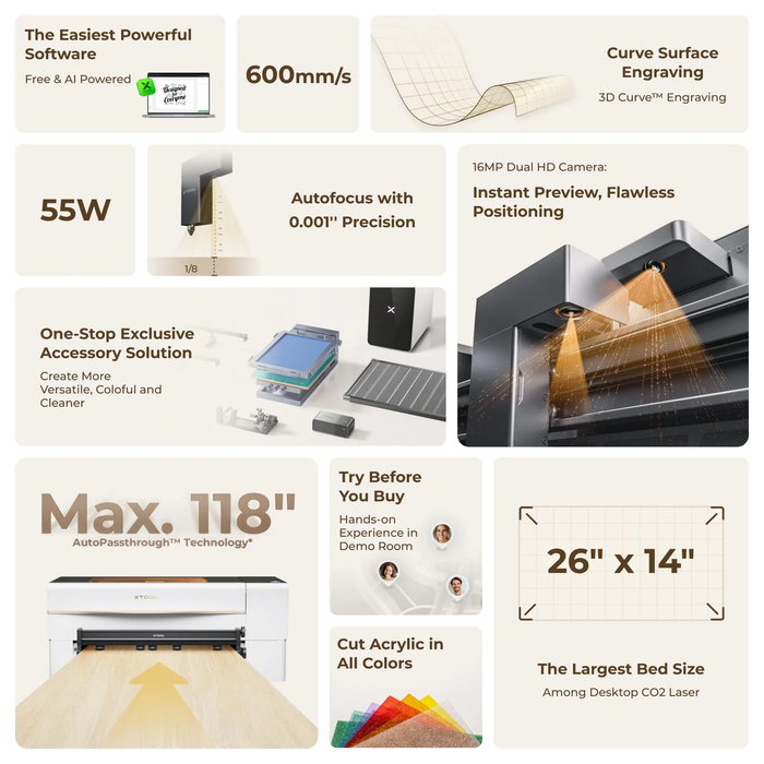 xTool P2S Laser Cutter Educational Bundles