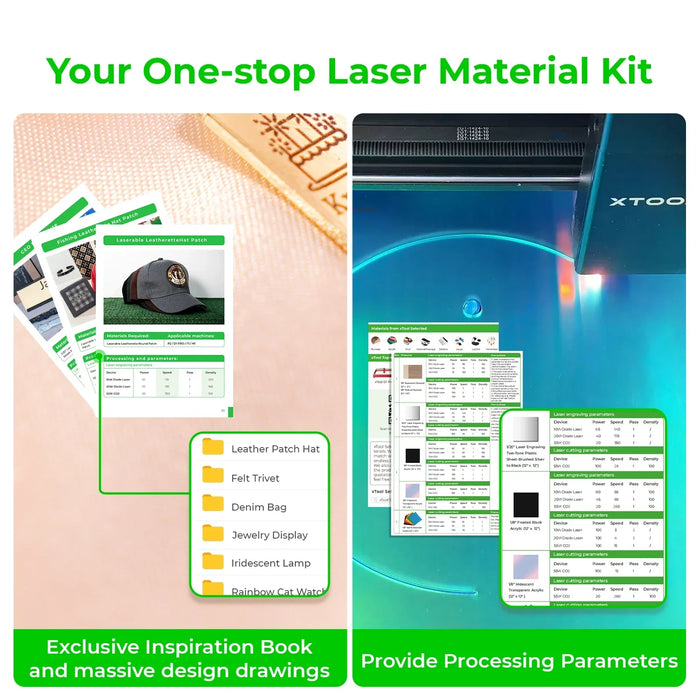 xTool Selected Ultimate Laser Material Kit (155pcs)