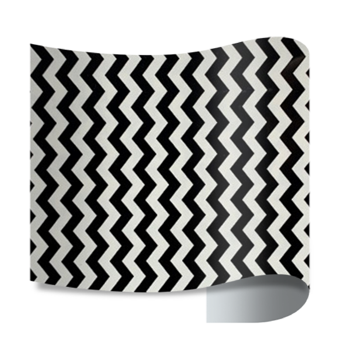       PrismaPatternPUHeatTransferVinylSPPU17ZigzagBlack