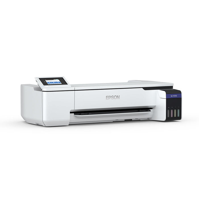 Epson SureColor F570 24" Dye Sublimation Printer Angled Left Side View