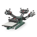 Vastex V-2000HD Series 1-Station 1 to 6-Colors Tabletop Screen Printing Press Side View