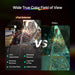 Comparison of wide true color field of view between xTool Auto-Darkening Laser Welding Helmet and Others, with a focus on welding and metalwork.
