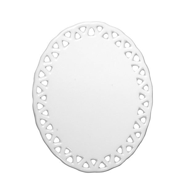 AA Print Supply Sublimation Ornaments- Ceramic Oval Doily