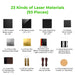 23 Kinds of Laser Materials, consisting of 93 pieces for the xTool F1 / F2 Ultra