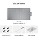 xTool Honeycomb Panel 2.0 includes the honeycomb panel, 4x material pin, cleaning brush and user manual
