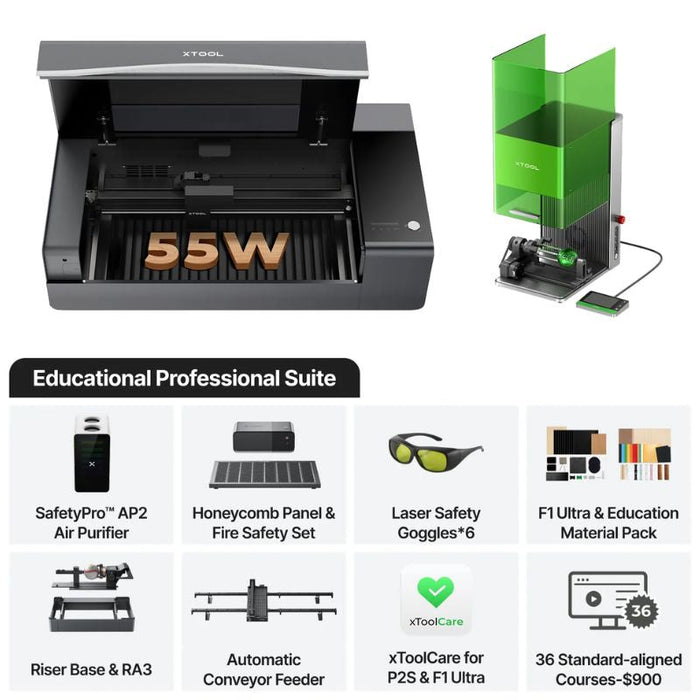 xTool P2S Laser Cutter Educational Bundles
