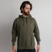 101 Adult Comfort Hoodie Army Heather Front Full View