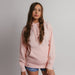 101 Adult Comfort Hoodie Pale Pink Front Full View