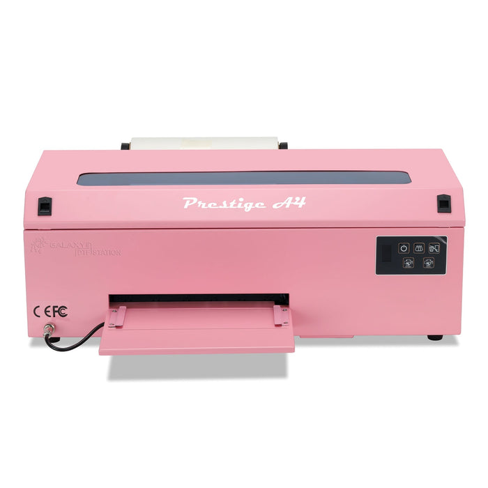 Prestige A4 DTF Printer pink front view.