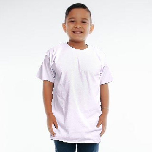 3502 Youth Premium T Shirt White Front View