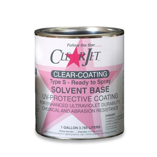 ClearJet Clear Coating Type S Ready to Spray Solvent Base