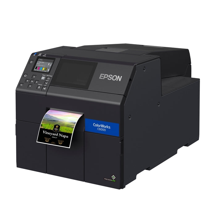 Epson ColorWorks CW-C6000A 4 Inch Color Label Printer Right Angle