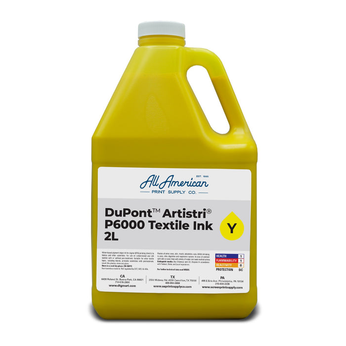 Dupont Artistri P6000 DTG Textile Ink 2L Yellow