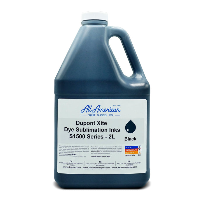 Dupont Xite Dye Sublimation Inks S1500 Black 2L