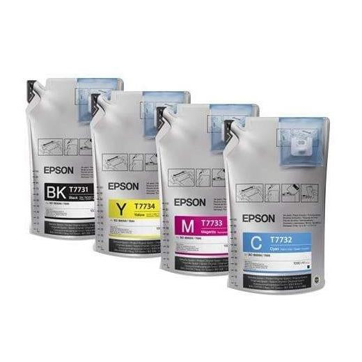Epson UltraChrome Dye Sublimation Ink 1.1L 6 Bag for F6070/F6200/F7070/F7170/F7200/F9200/F9370 CMYK