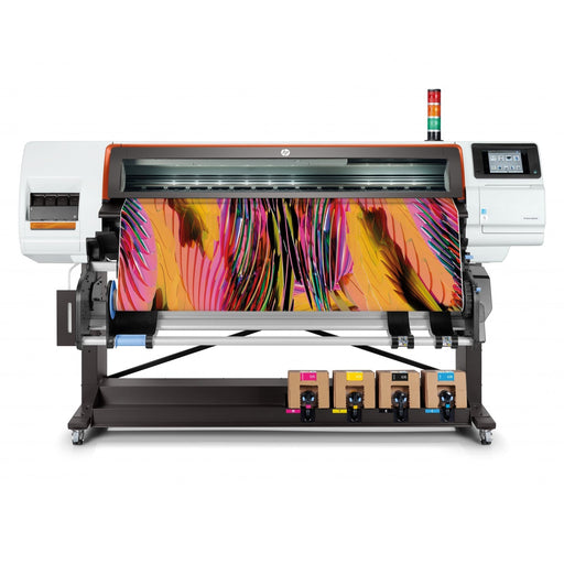 HP Stitch S500 64" Large Format Dye Sublimation Printer with Dye Sublimation Paper Front View