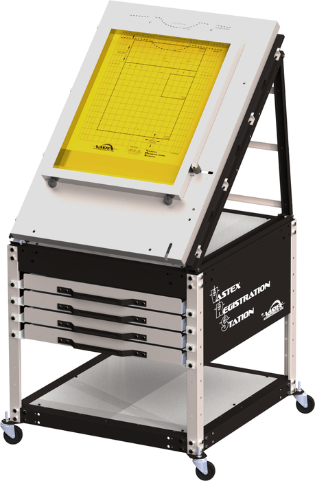Vastex VRST Pin Registration System With or Without 4 Drawer for Automatic Press Full View