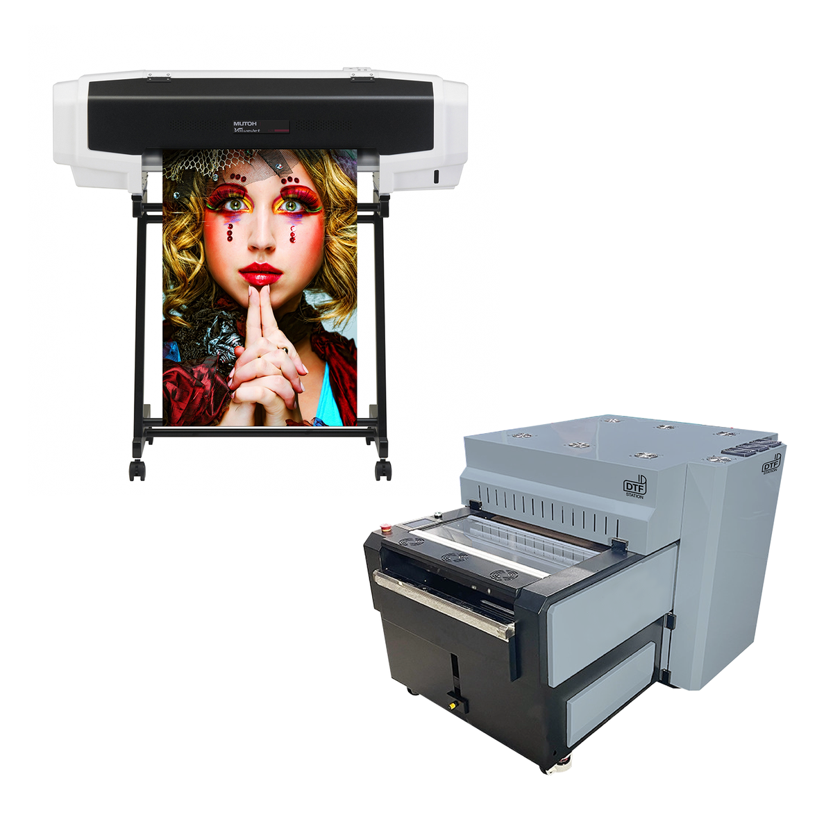STS XPD-724 DTF Printer 24 Shaker-Heater Cartridge Package : Garment Printer Ink