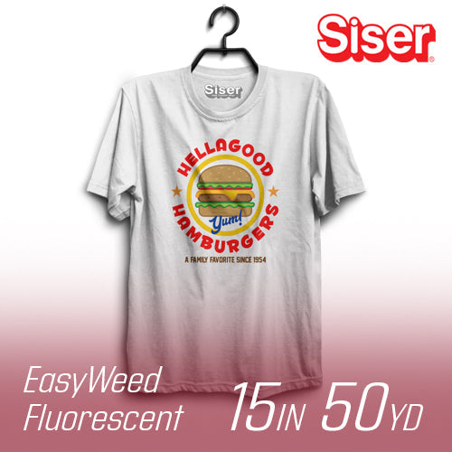 Siser EasyWeed Fluorescent Heat Transfer Vinyl - 15" Width 50 Yard