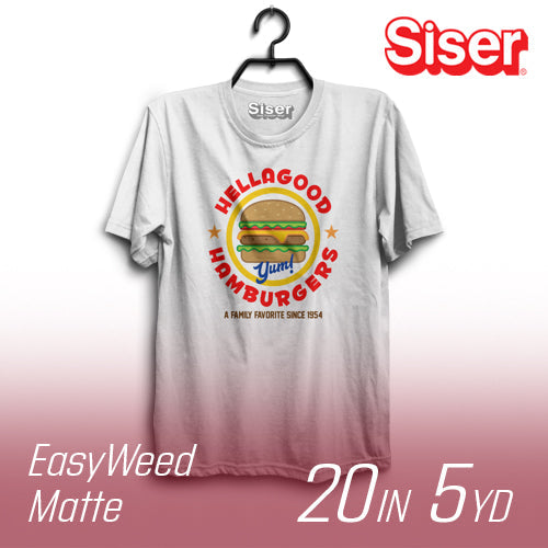 Siser EasyWeed Matte Heat Transfer Vinyl - 20" Width 5 Yard