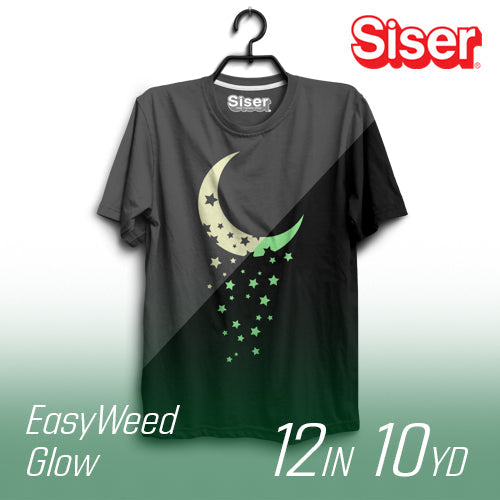 Siser EasyWeed Glow In the Dark 81 Heat Transfer Vinyl - 12" Width 10 Yard
