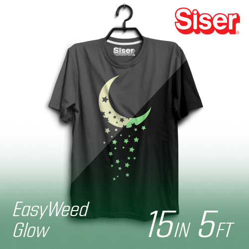Siser EasyWeed Glow In the Dark 81 Heat Transfer Vinyl - 15" Width 5 FT