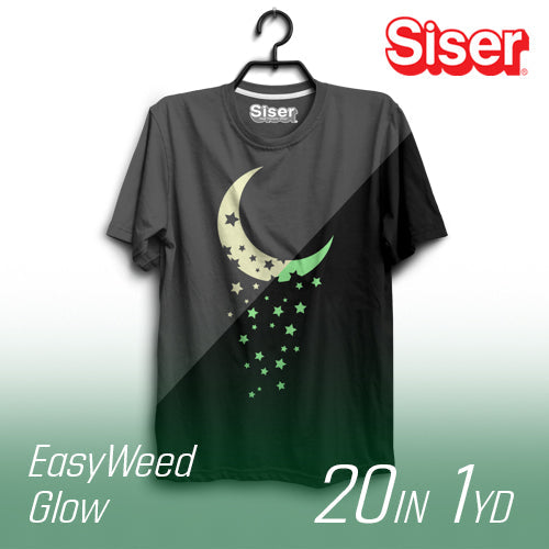 Siser EasyWeed Glow In the Dark 60 Heat Transfer Vinyl - 20" Width 1 Yard