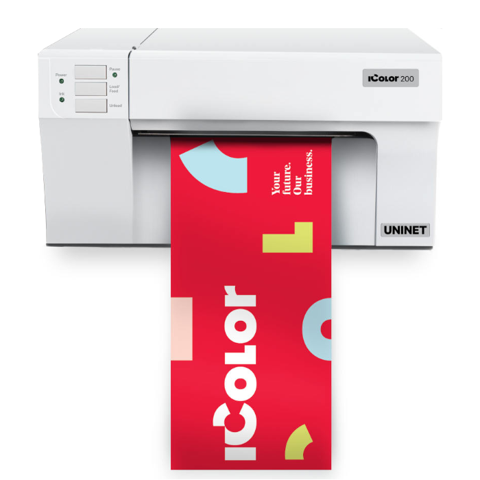 Uninet iColor 200 Color Label Printer Include iColor PrintHub Software and 2 Year Warranty iCandy Printing Front View