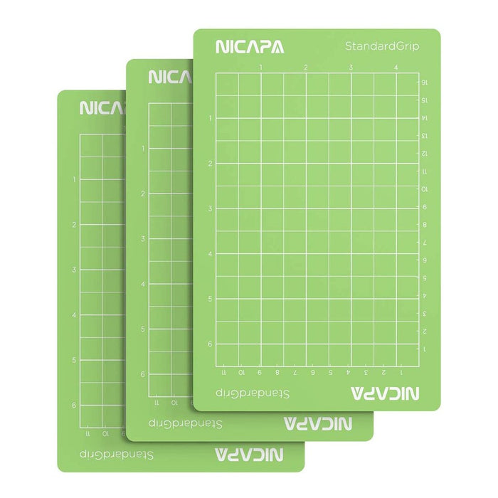 Nicapa StandardGrip Cutting Mat for Silhouette Cameo 4/3/2/1 (12x12 inch,3  Mats) Standard Adh Review 