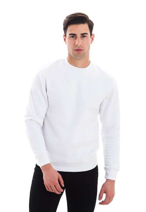 103 Adult Comfort Crew Sweatshirt White Front Full View